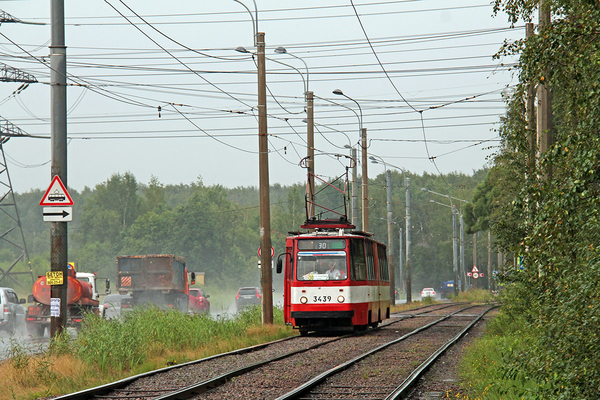 Sankt Petersburg, LVS-86K Nr. 3439; Sankt Petersburg — Tram lines and infrastructure