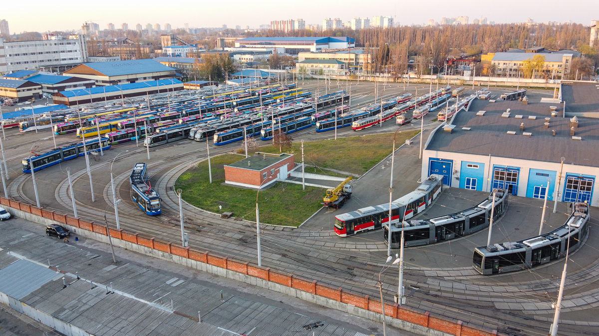 Kiev — Tramway depots: im. Shevchenko. New yard at Borshchahivka