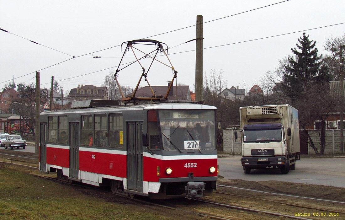 Харьков, Tatra T6B5SU № 4552