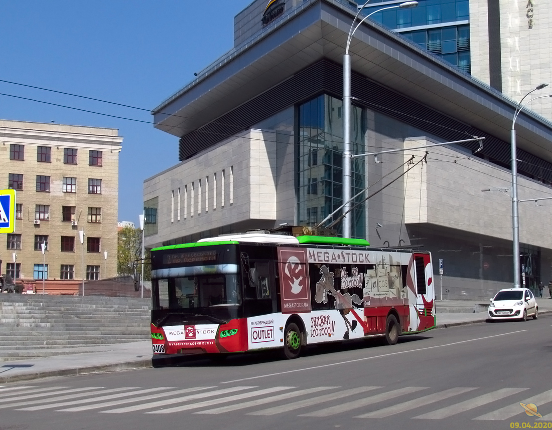 Харьков, ЛАЗ E183A1 № 3408