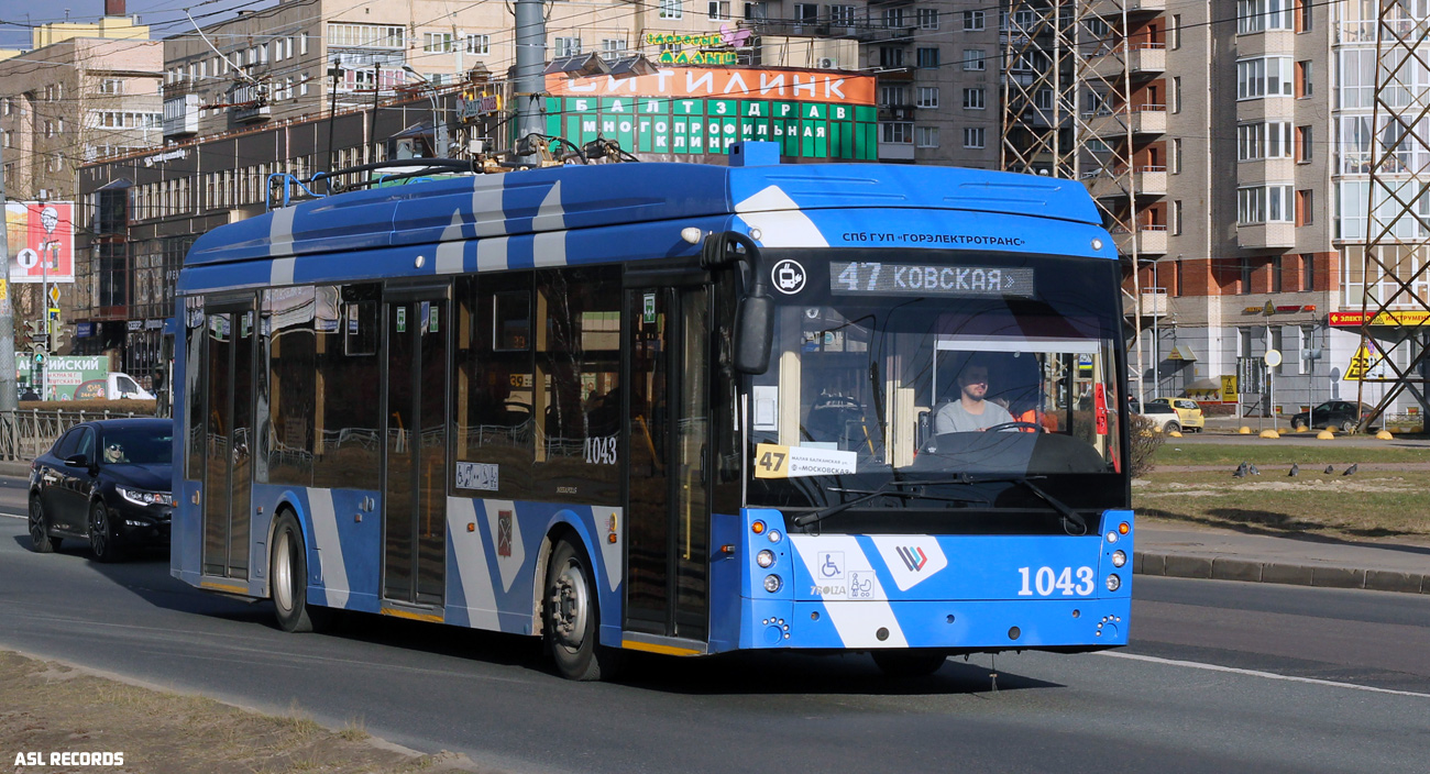 Sankt Petersburg, Trolza-5265.08 “Megapolis” Nr. 1043 Sankt Petersburg, Trolza-5265.08 “Megapolis” Nr. 1043