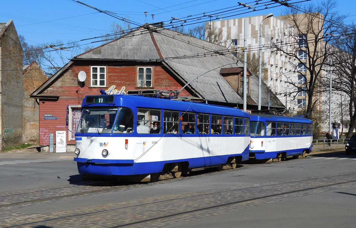 Рига, Tatra T3A № 51591
