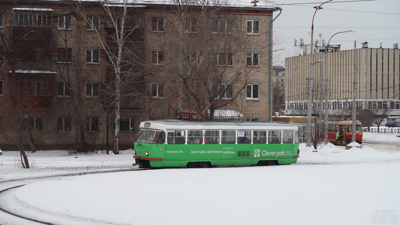 Jekaterinburg, Tatra T3SU № 592