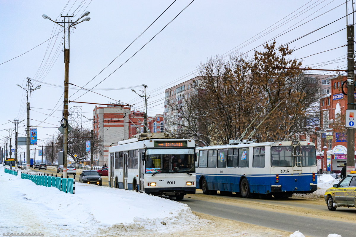 Saransk, Trolza-5275.07 “Optima” Nr. 2011; Saransk, ZiU-682G-012 [G0A] Nr. 1016