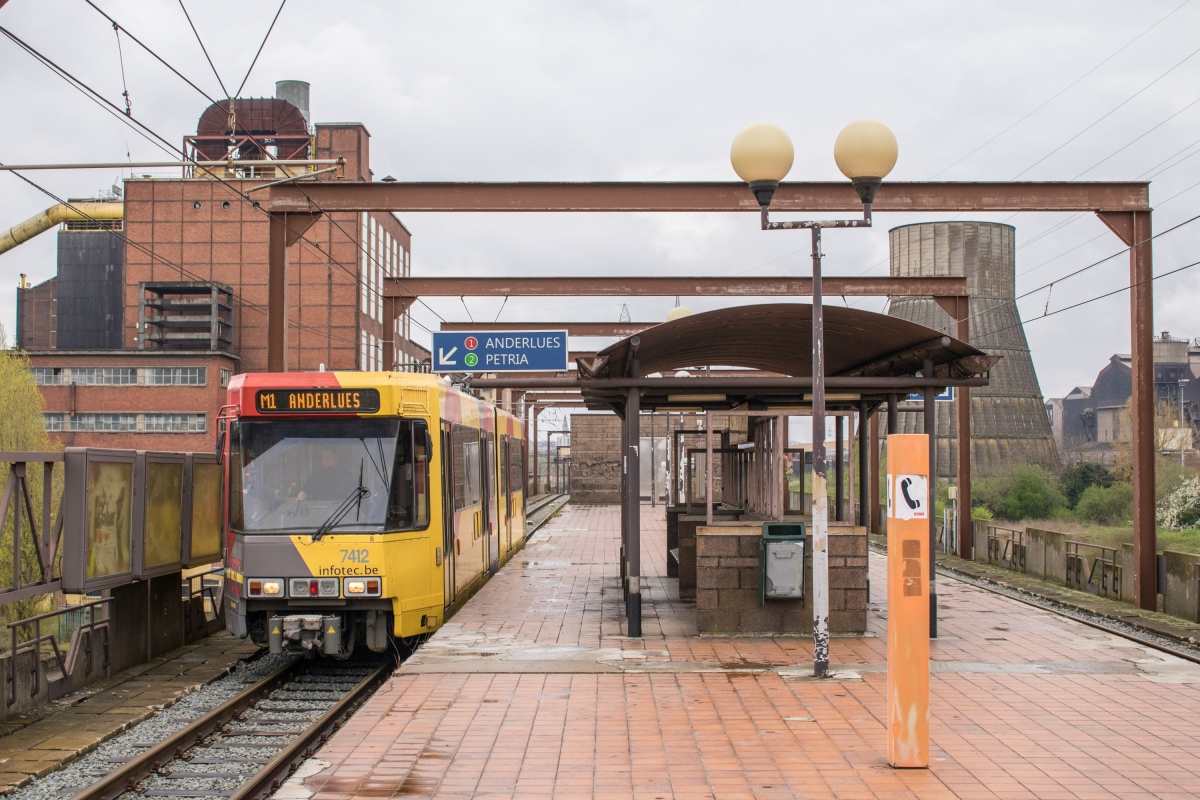Charleroi, BN/ACEC type 6100 6-axle № 7412