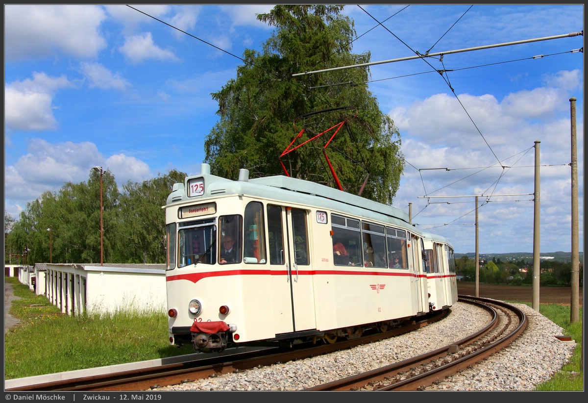 Цвиккау, Gotha T57 № 92; Цвиккау — Юбилей: 125 лет трамваю в Цвиккау (11./12.05.2019)