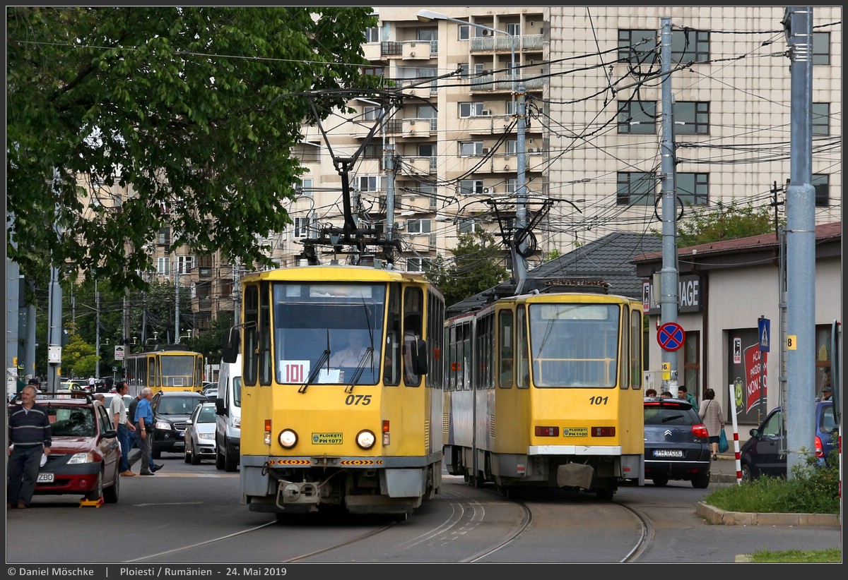 Плоешти, Tatra KT4D № 075; Плоешти, Tatra KT4DM № 101