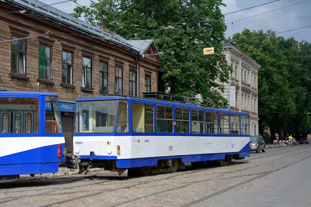 Рига, Tatra T3MR (T6B5-R) № 35021
