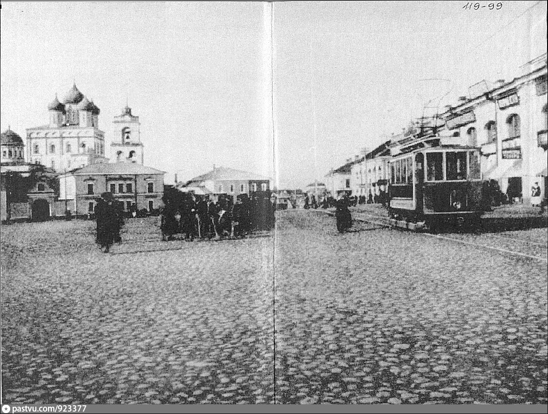 Псков, Двухосный моторный Мытищинского завода № 13; Псков — Исторические фотографии и открытки