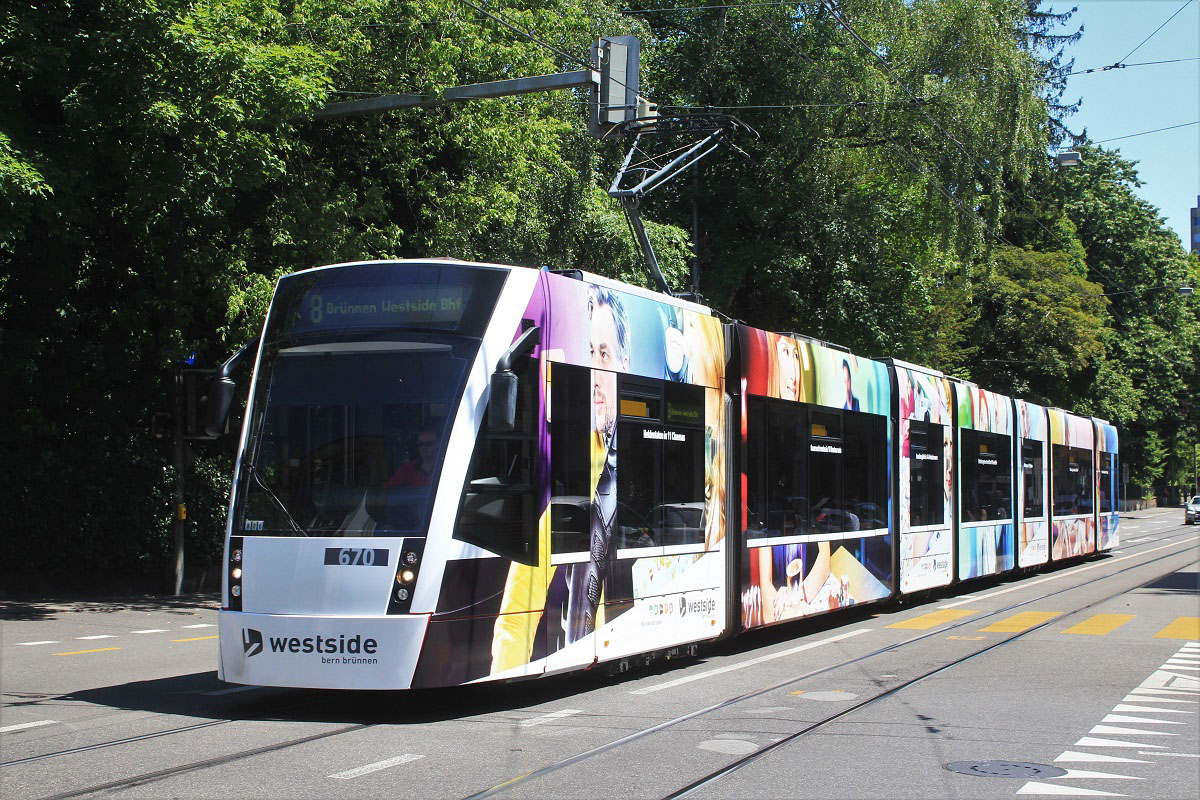 Берн, Siemens Combino XL № 670