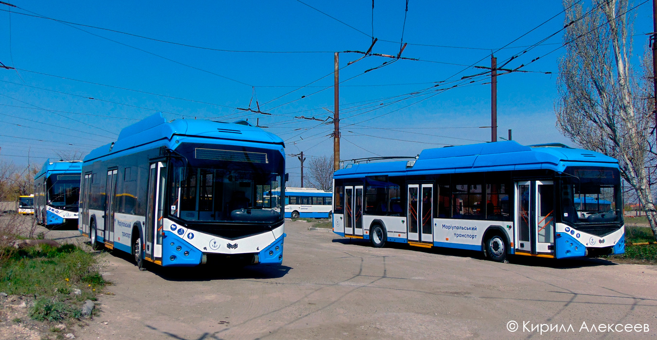 Мариуполь, АКСМ 321 (БКМ-Україна) № 1419; Мариуполь, АКСМ 321 (БКМ-Україна) № 1424; Мариуполь — Новые троллейбусы: АКСМ Украина