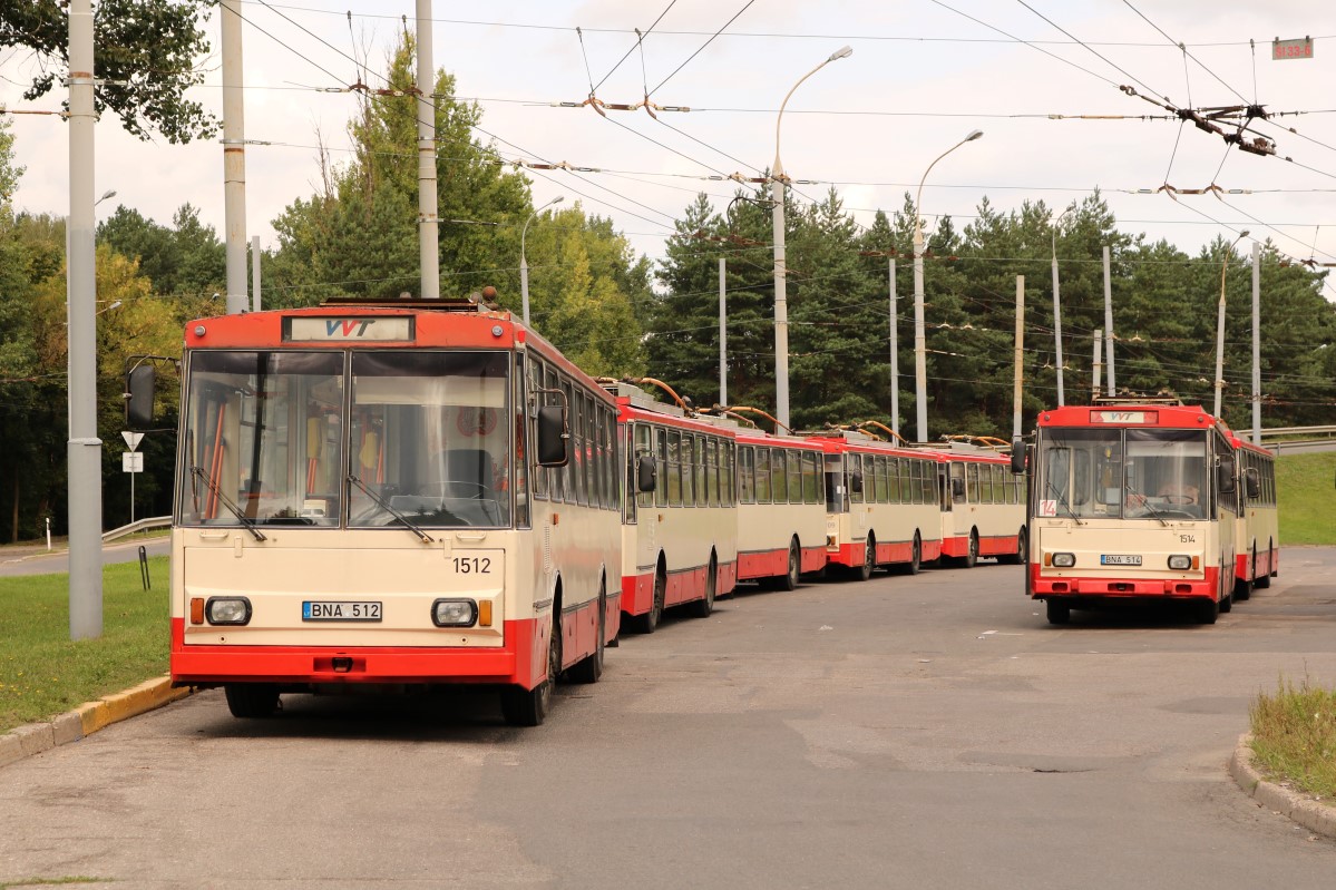 Vilnius, Škoda 14Tr02/6 № 1512; Vilnius, Škoda 14Tr02/6 № 1514