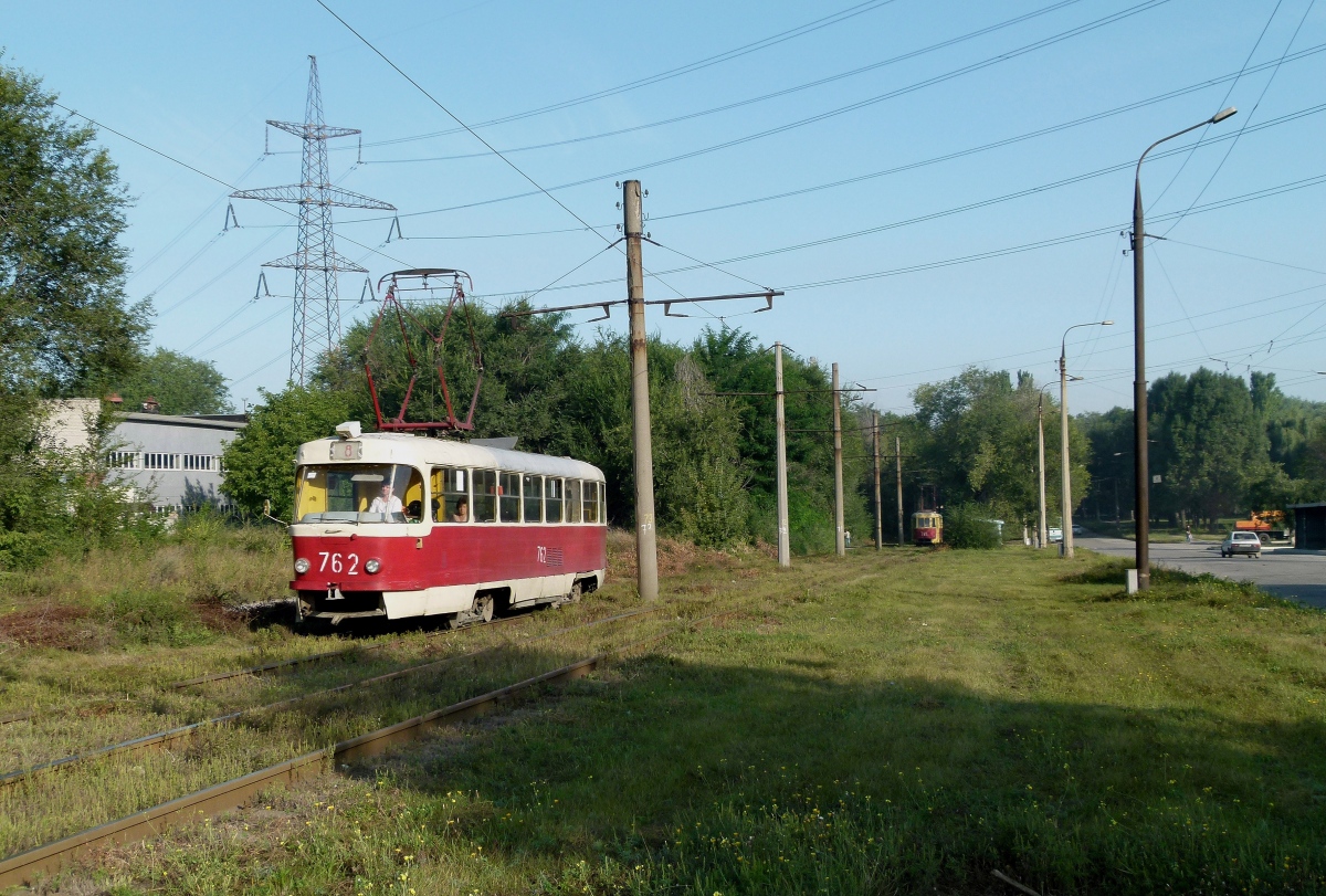 Запорожье, Tatra T3SU № 762; Запорожье — Трамвайная линия до завода «Кремнийполимер»