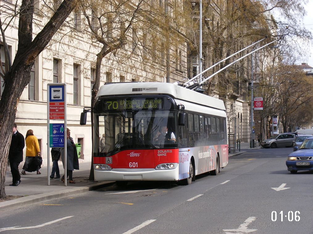 Будапешт, Solaris Trollino II 12 Ganz B № 601