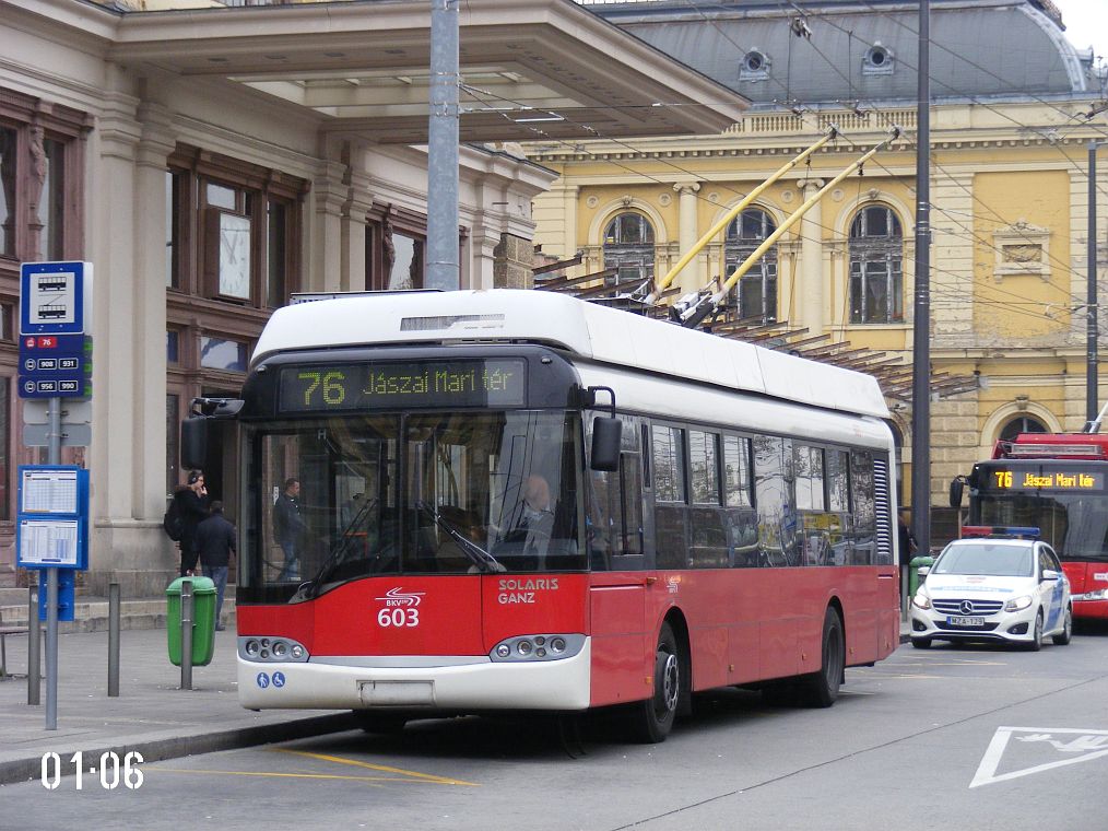 ბუდაპეშტი, Solaris Trollino II 12 Ganz B № 603