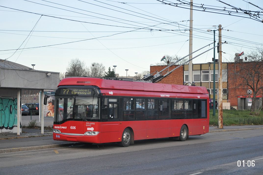 ბუდაპეშტი, Solaris Trollino II 12 Ganz B № 606 ბუდაპეშტი, Solaris Trollino II 12 Ganz B № 606