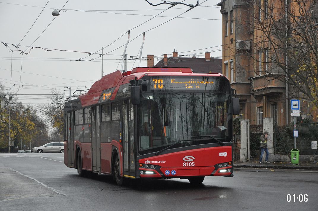 Будапешт, Solaris Trollino IV 12 Škoda № 8105