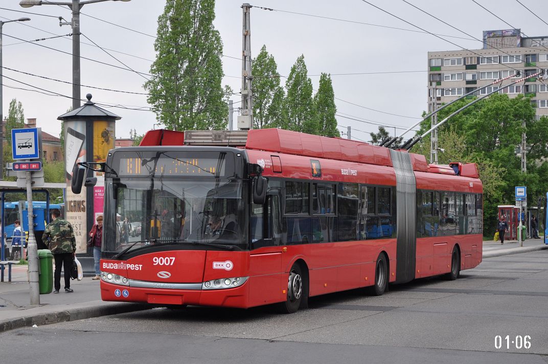 Будапешт, Solaris Trollino III 18 Škoda № 9007