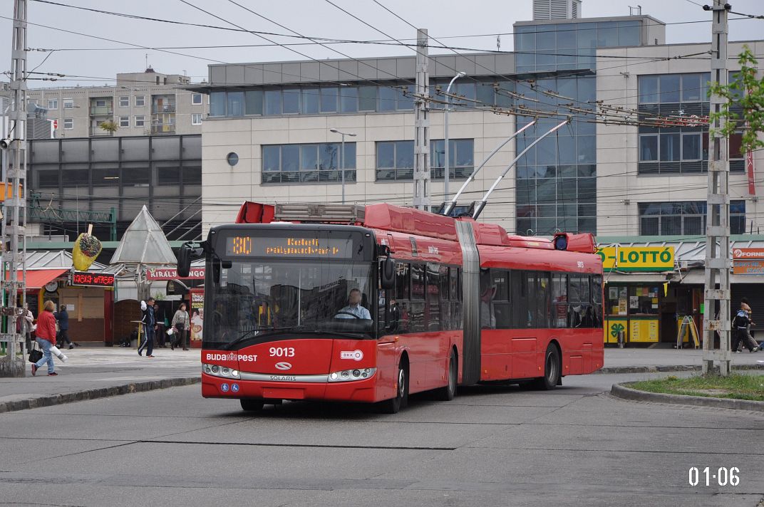 Будапешт, Solaris Trollino III 18 Škoda № 9013