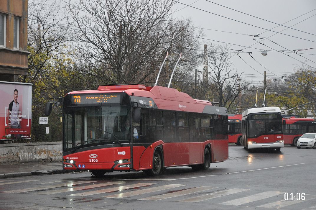 Будапешт, Solaris Trollino IV 12 Škoda № 8106