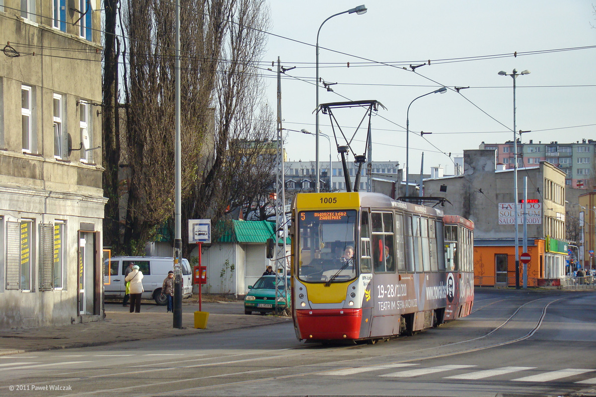Лодзь, Konstal 805NaND № 1005