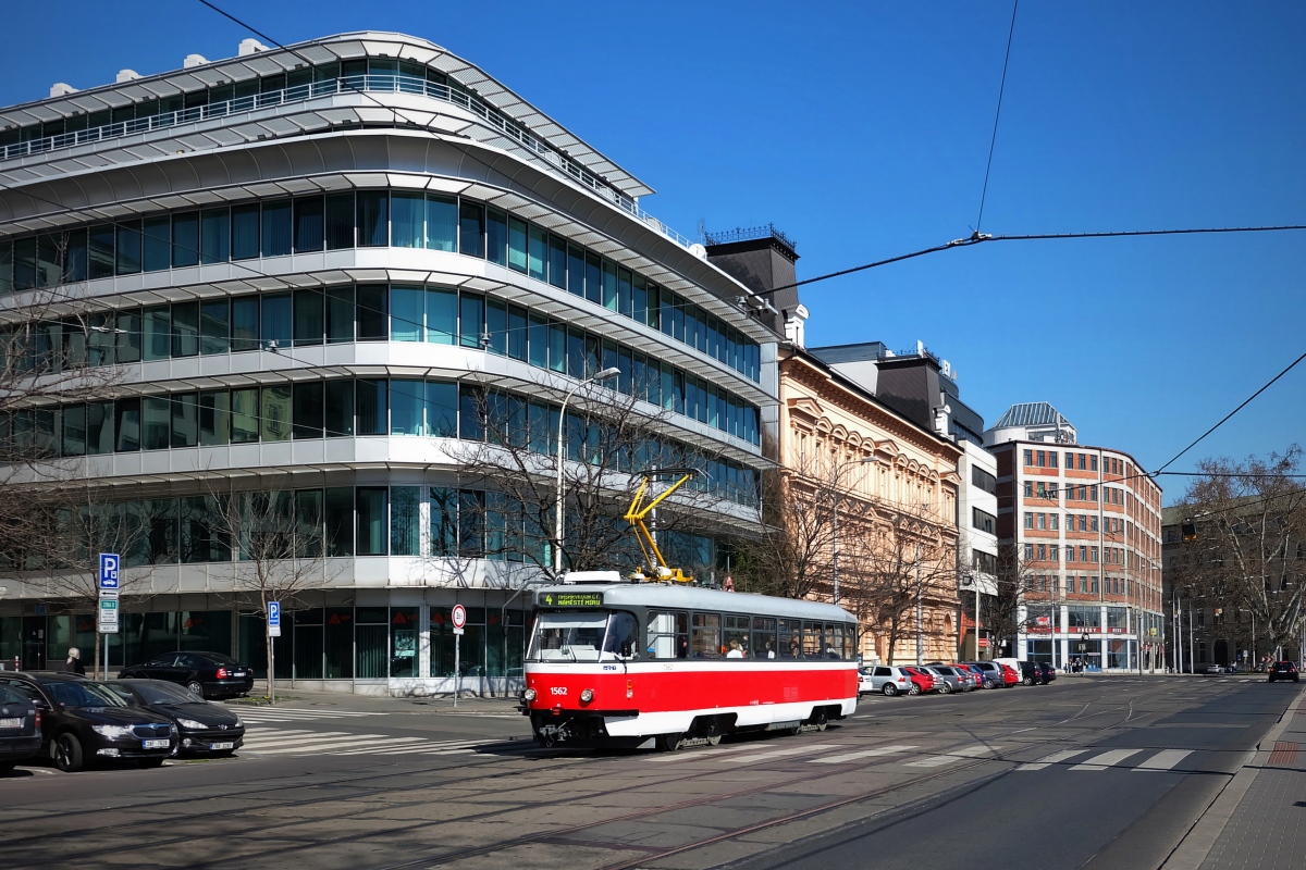 Brno, Tatra T3R.EV Nr 1562