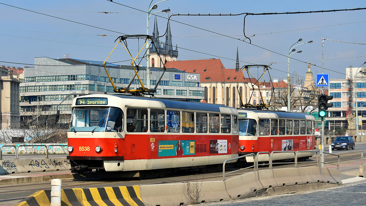 Прага, Tatra T3R.P № 8538