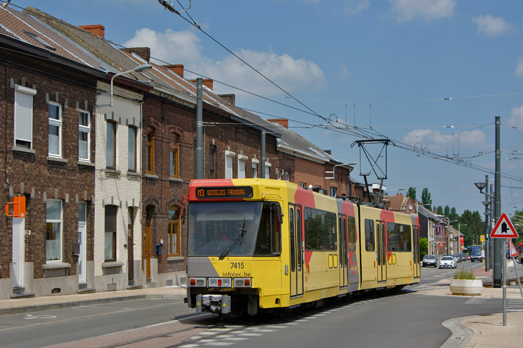 Charleroi, BN/ACEC type 6100 6-axle Nr. 7415