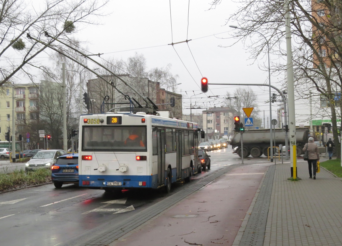 Гдыня, Mercedes-Benz O405N2AC № 3058