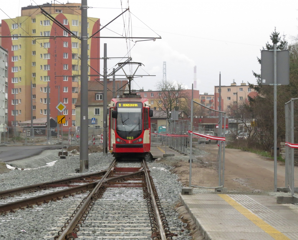 Гданьск, Duewag N8C-MF 18 № 1163 Гданьск, Duewag N8C-MF 18 № 1163