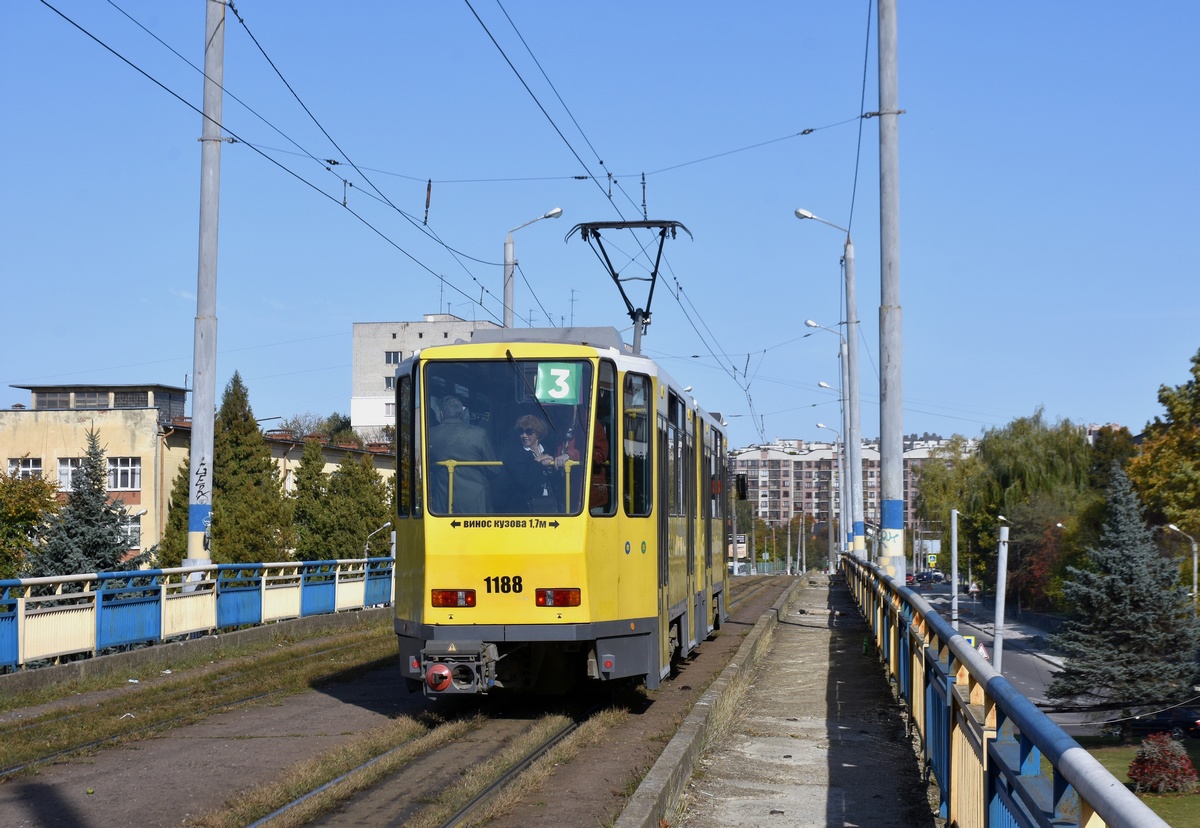 Львов, Tatra KT4DM № 1188