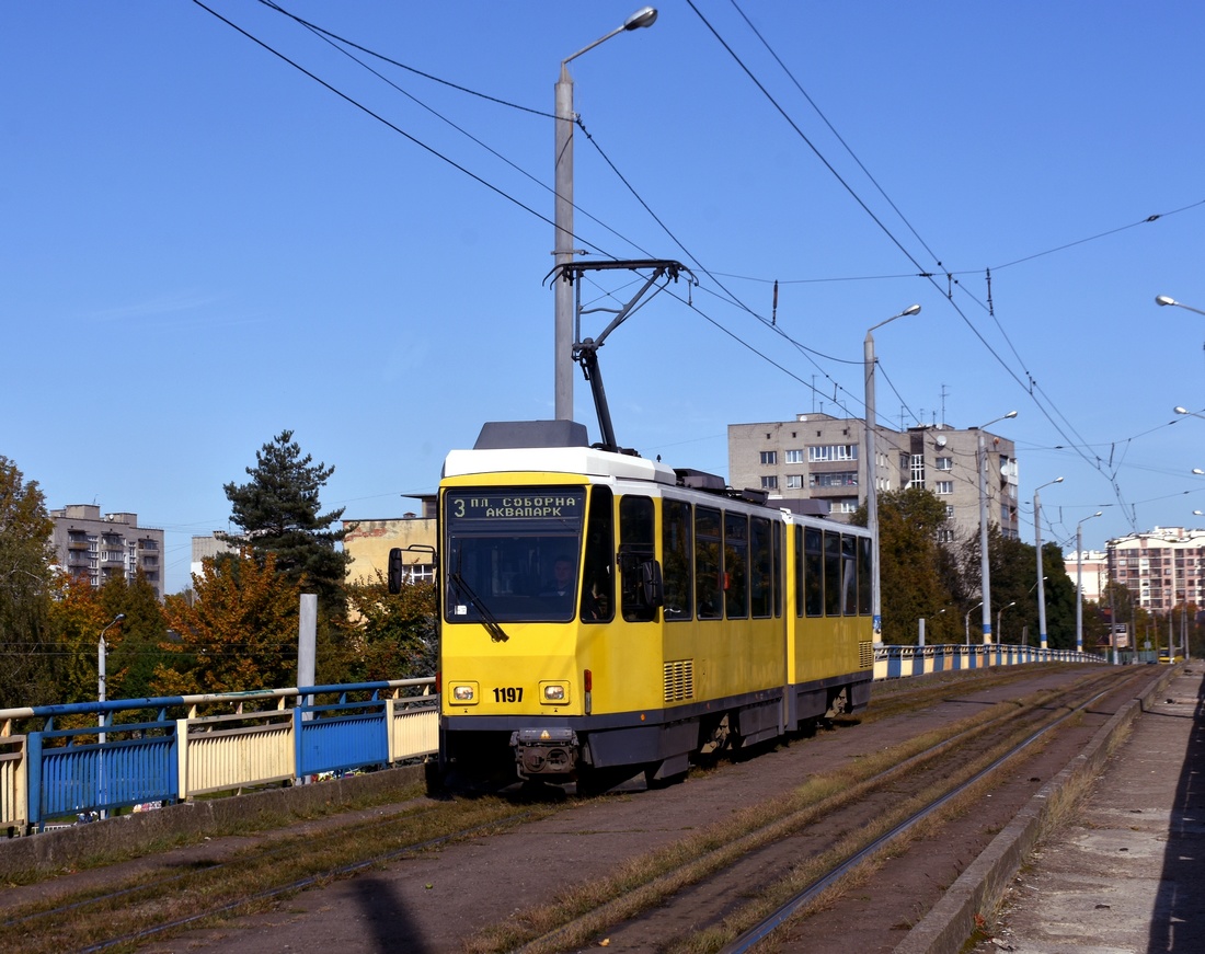 Львов, Tatra KT4DM № 1197