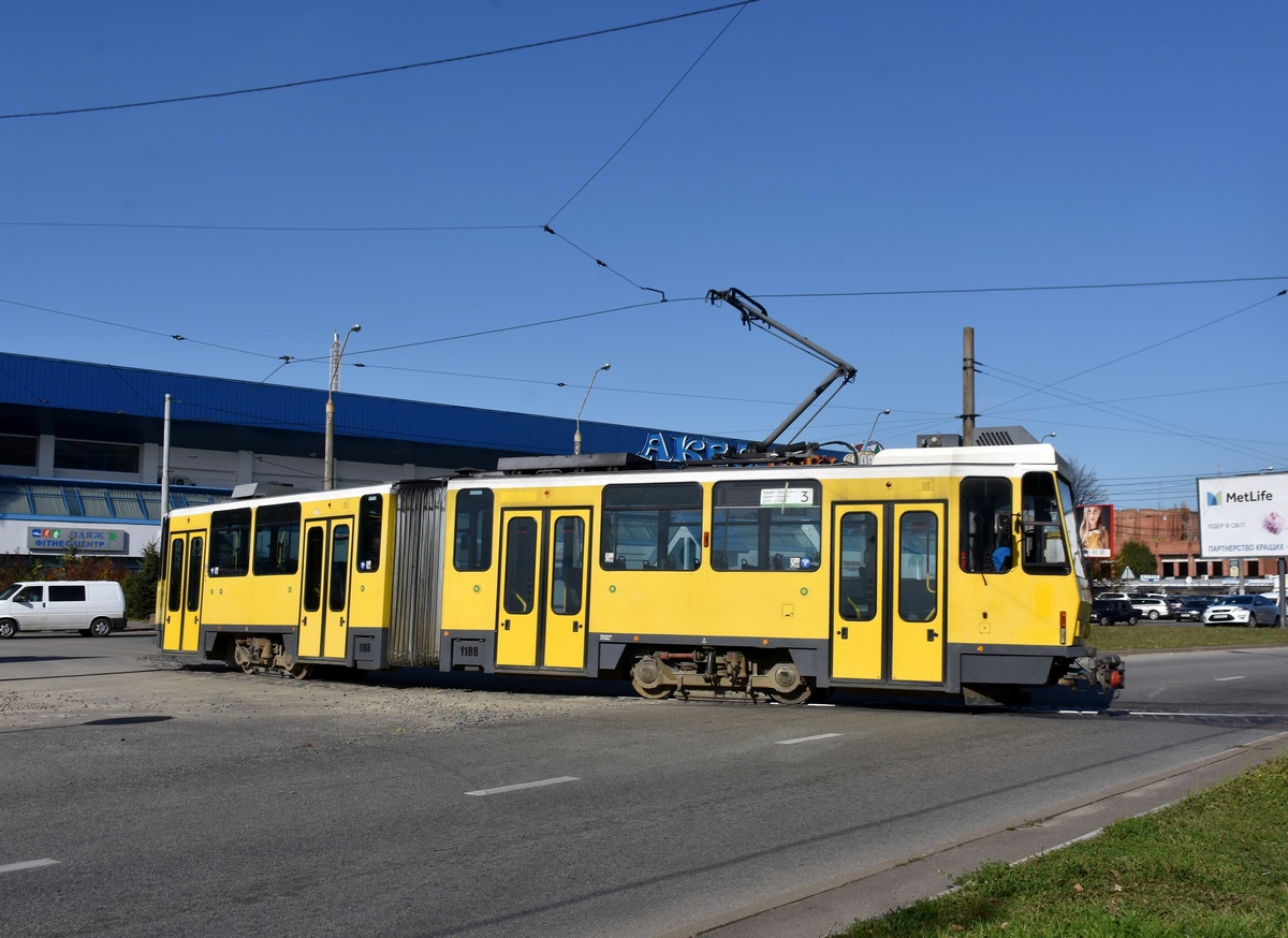 Львов, Tatra KT4DM № 1188