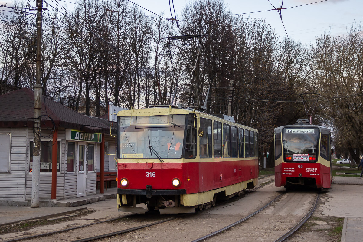 Тула, Tatra T6B5SU № 316; Тула, 71-619КТ № 65