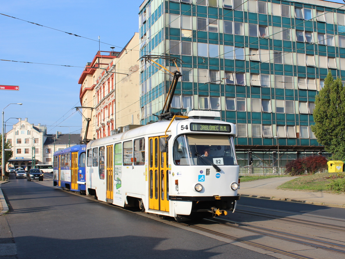 Reichenberg ― Gablonz an der Neiße, Tatra T3R.PLF Nr. 54 Reichenberg ― Gablonz an der Neiße, Tatra T3R.PLF Nr. 54