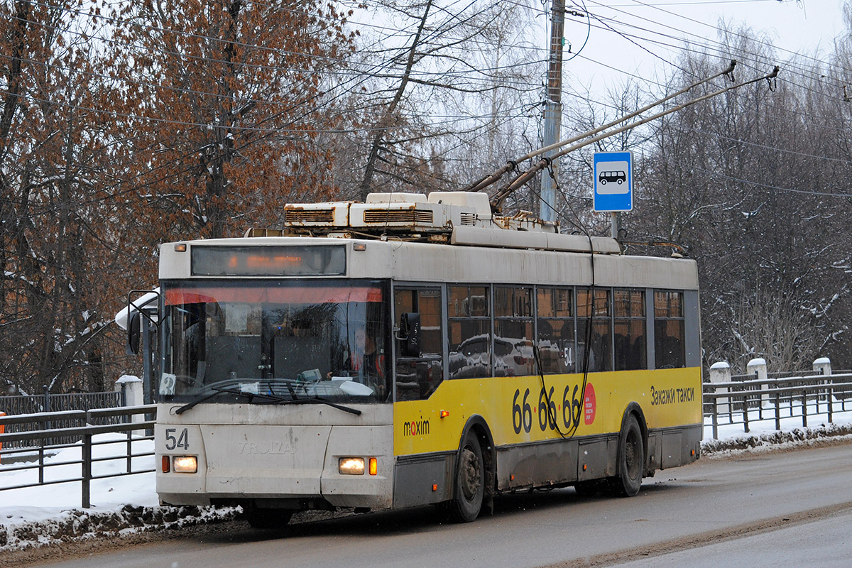 Тверь, Тролза-5275.05 «Оптима» № 54; Тверь — Последние годы тверского троллейбуса (2019 — 2020 гг.)