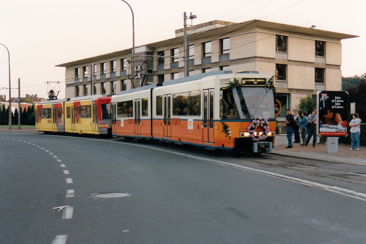 Шарлеруа, BN/ACEC type 6100 6-axle № 6114; Шарлеруа — Последняя поездка по маршруту 90 (29/08/1993)