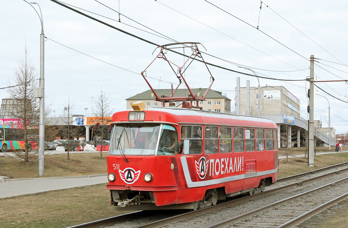Екатеринбург, Tatra T3SU (двухдверная) № 511