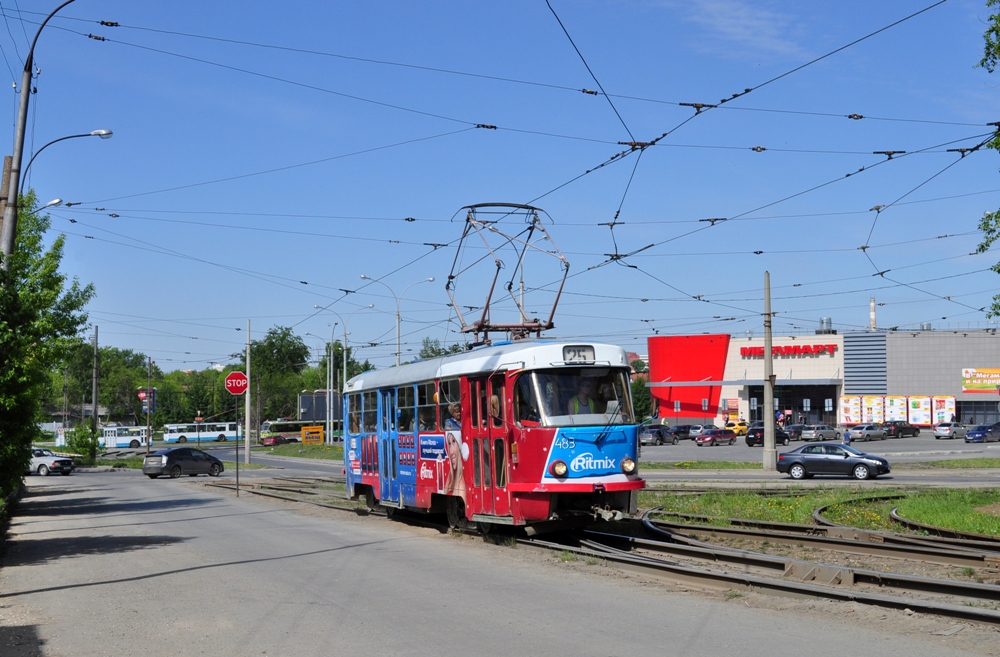 Jekatěrinburg, Tatra T3SU (2-door) č. 483
