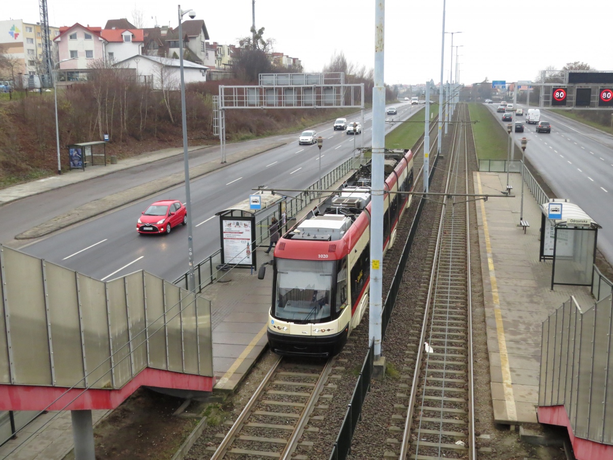 Гданьск, PESA Swing 120NaG № 1020; Гданьск — Трамвайные линии и инфраструктура