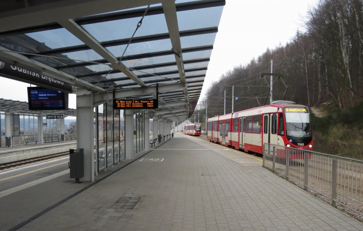 Гданьск, Duewag N8C-MF 01 № 1140; Гданьск — Трамвайные линии и инфраструктура