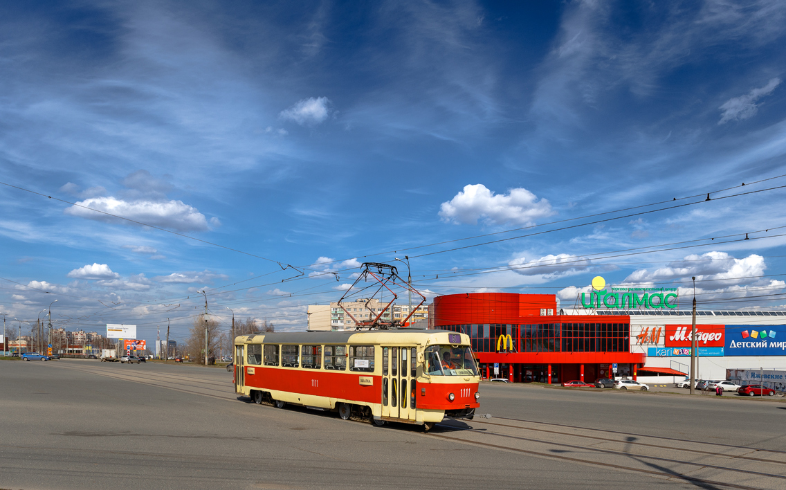 Ижевск, Tatra T3SU (двухдверная) № 1111