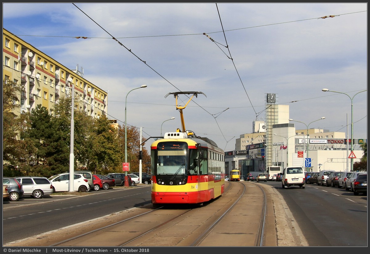 Most ― Litvínov, Vario LF+ № 314