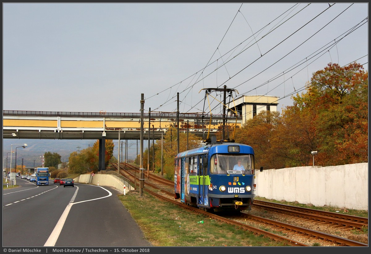 Мост ― Литвинов, Tatra T3M.3 № 242