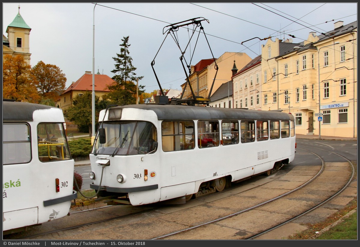 Мост ― Литвинов, Tatra T3M.3 № 303