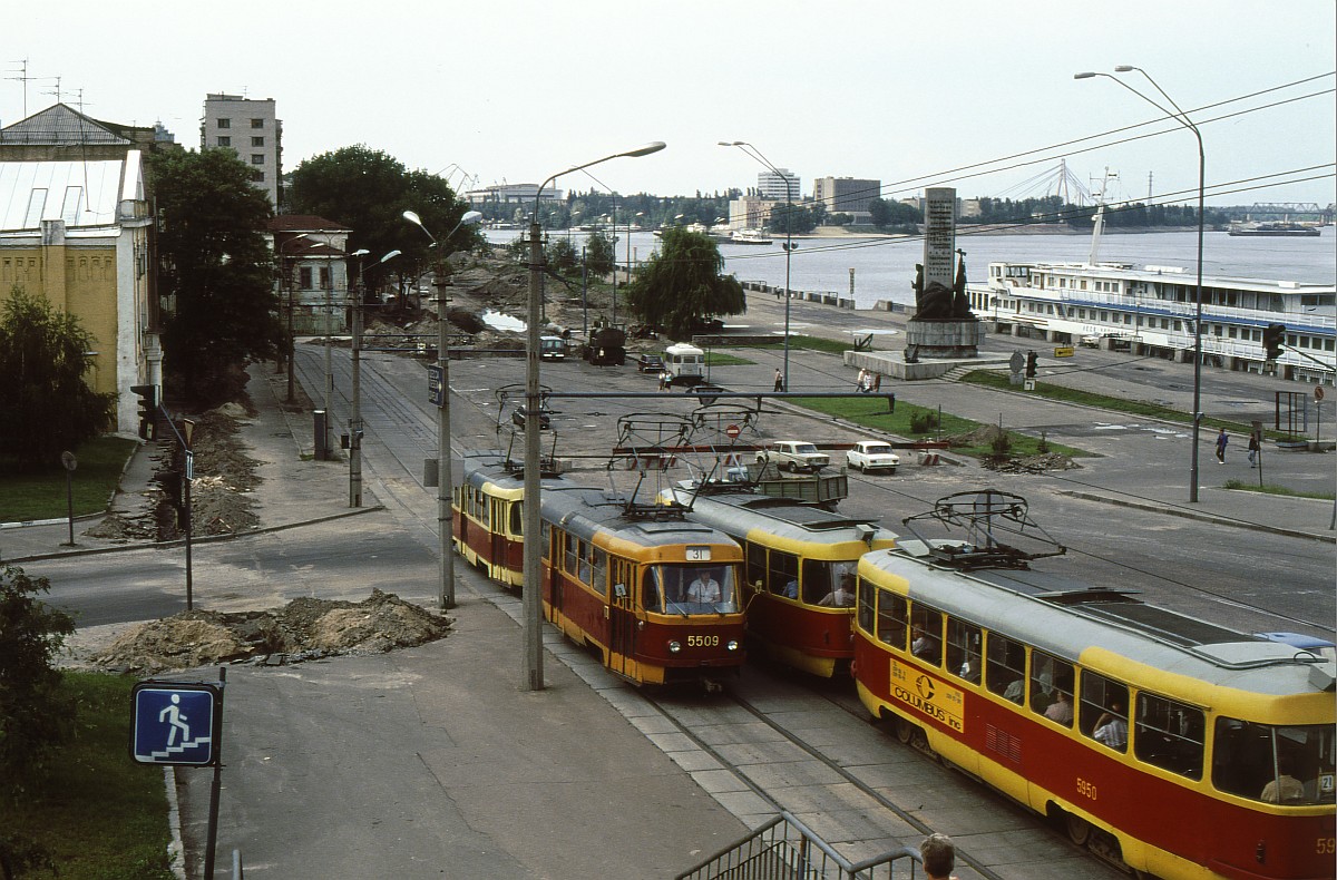 Kijiva, Tatra T3SU № 5509; Kijiva, Tatra T3SU № 5950; Kijiva — Historical photos; Kijiva — Tramway lines: Closed lines