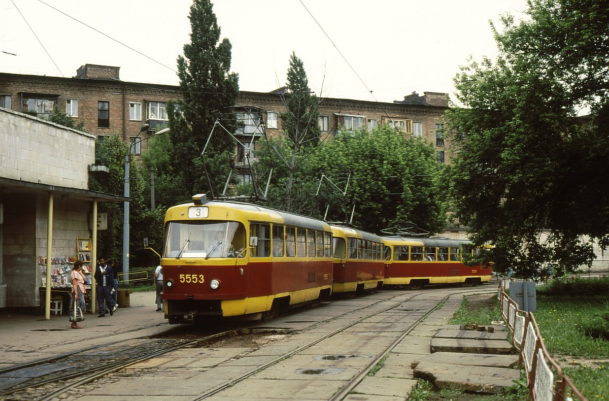 Киев, Tatra T3SU № 5553; Киев, Tatra T3SU № 5554; Киев, Tatra T3SU № 5556