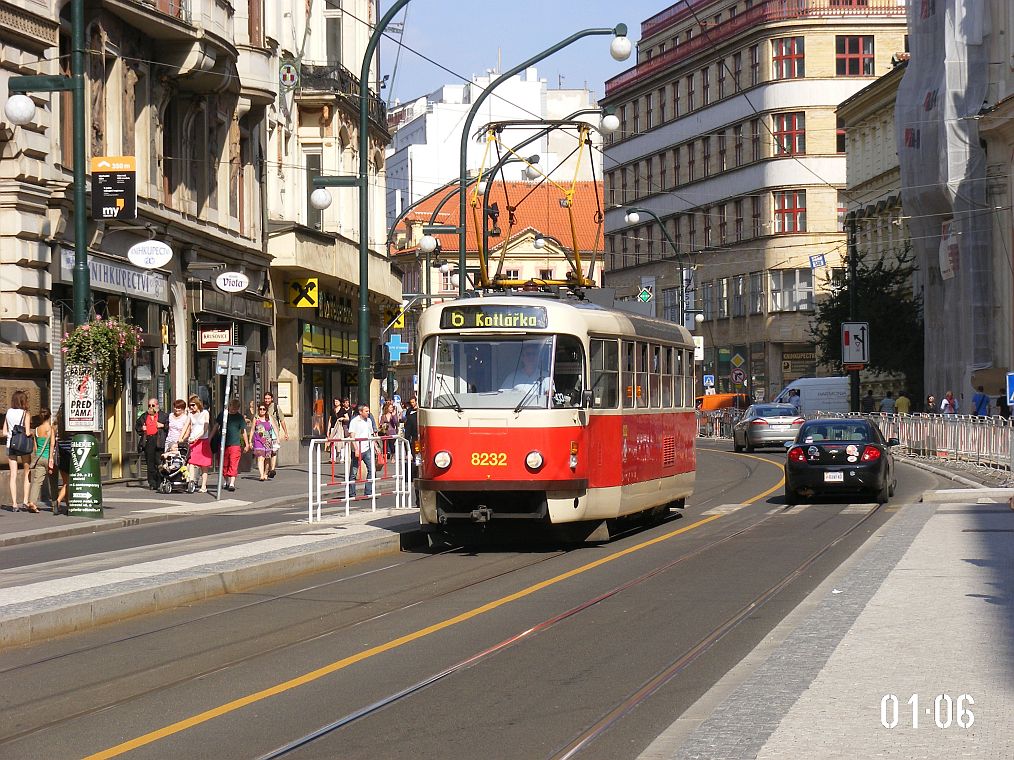 Прага, Tatra T3R.P № 8232