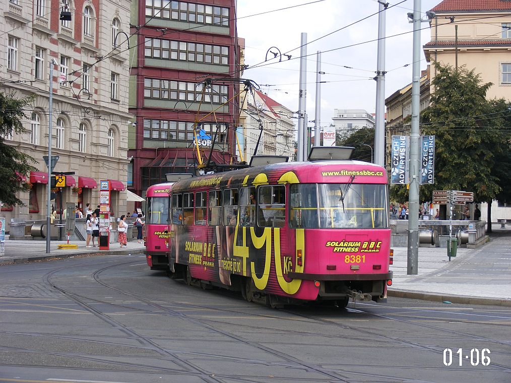 Прага, Tatra T3R.P № 8381