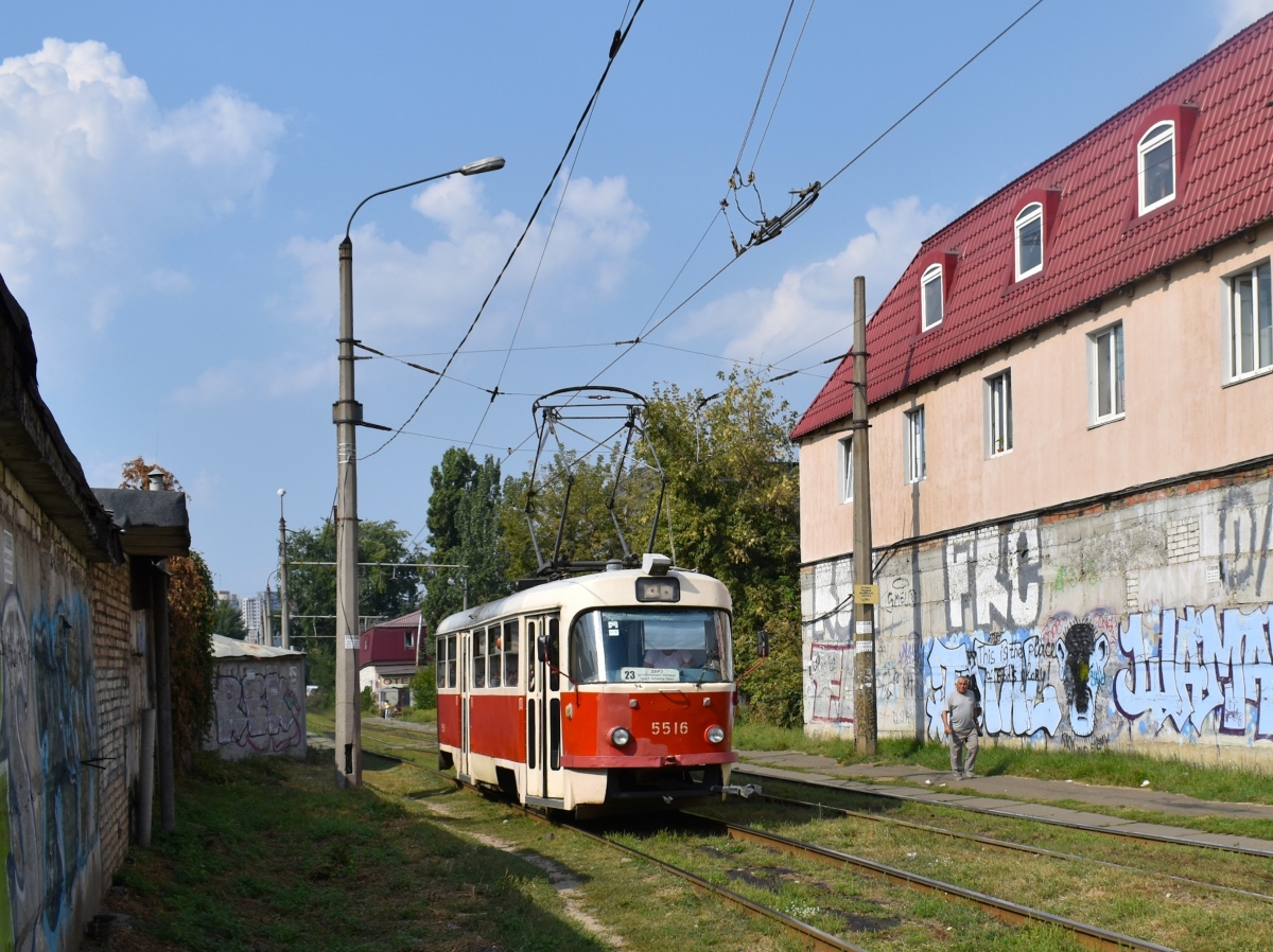 Киев, Tatra T3SU № 5516